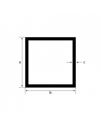 Uzavretý profil, 20x20x2, EN10219, S235JRH